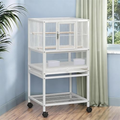 Small bird cage with wheels - bird,