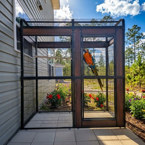 Extra large metal aviary - aviary, bird