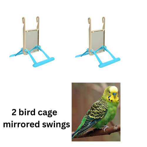 Bird cage mirror - cage, toys